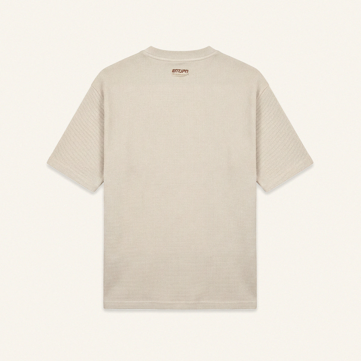ENTJPN Authentics Club Off-White Waffle Cotton T-Shirt