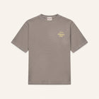 ENTJPN Authentics Club Hazelnut-Coloured Waffle Cotton T-Shirt