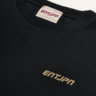 T-shirt in cotone nera con stampa 'ENTJPN 1975 Tokyo'