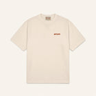 T-shirt in cotone color burro con stampa 'ENTJPN 1975 Tokyo'