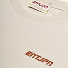 T-shirt in cotone color burro con stampa 'ENTJPN 1975 Tokyo'