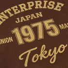 T-shirt in cotone color moka con stampa 'ENTJPN 1975 Tokyo'
