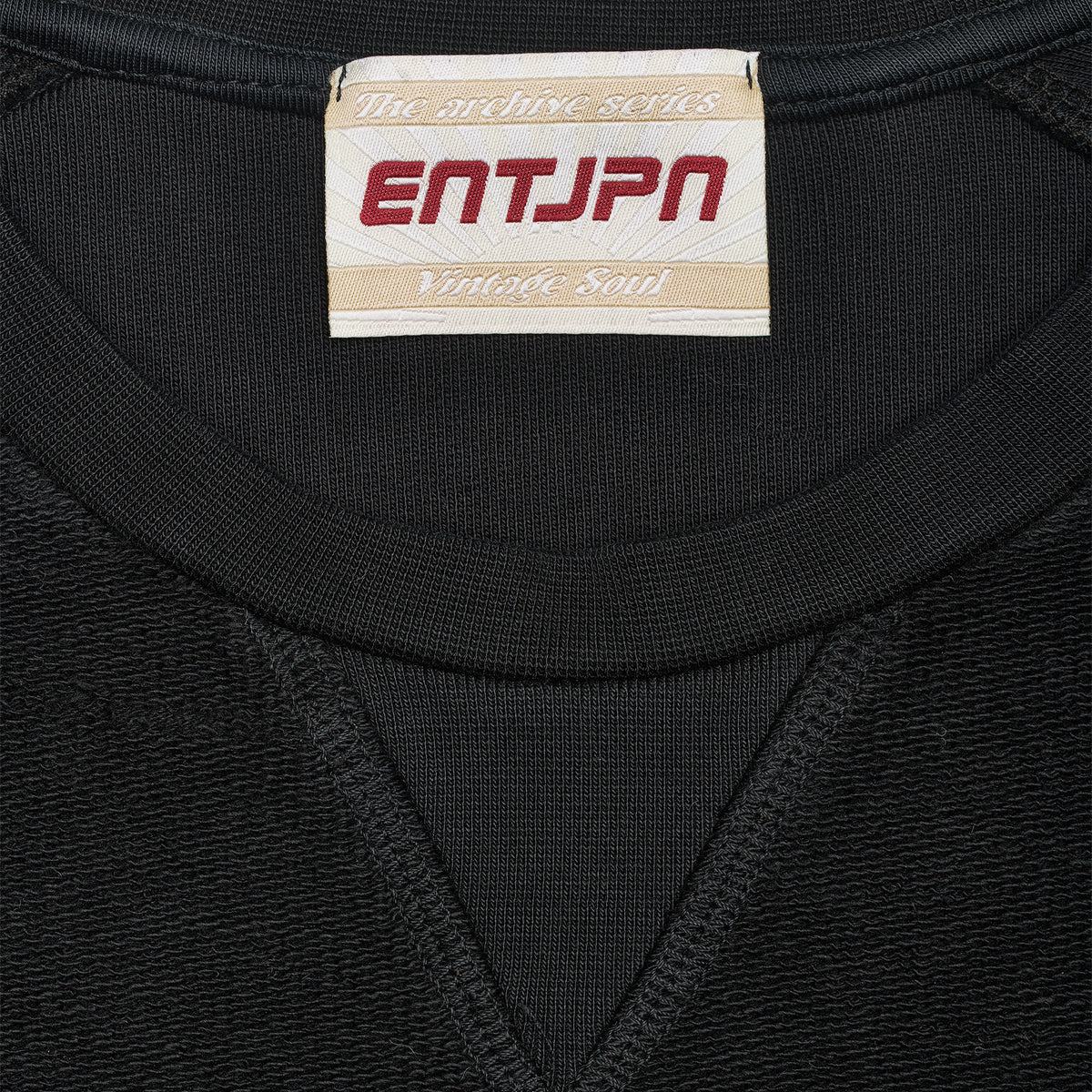 Felpa in cotone color antracite con stampa 'ENTJPN 1975 Tokyo'