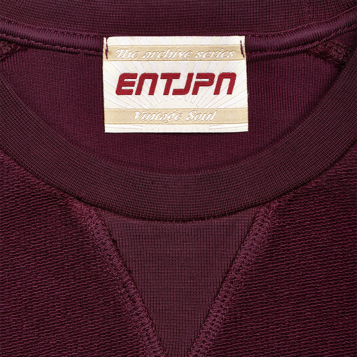 Felpa in cotone color malva con stampa 'ENTJPN 1975 Tokyo'