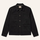 Field Jacket Workwear in twill di cotone nera