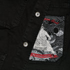 Field Jacket Workwear in twill di cotone nera