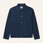 Field Jacket Workwear in twill di cotone indaco