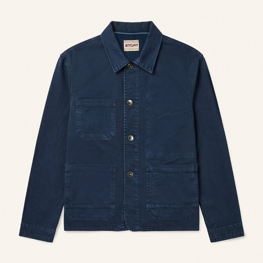 Indigo Cotton Twill Field Jacket Workwear image