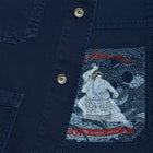 Field Jacket Workwear in twill di cotone indaco