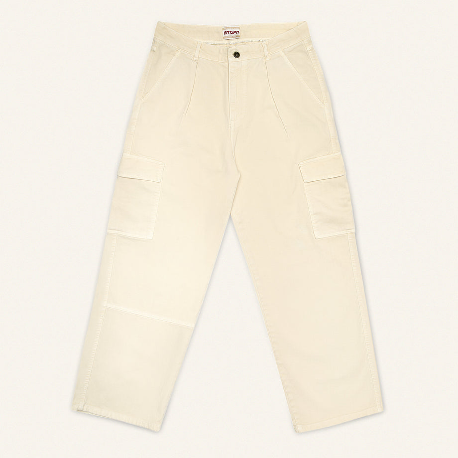 Sand-Coloured Cotton Twill Cargo Pant Workwear image