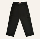 Pantalone Cargo Workwear in twill di cotone nero