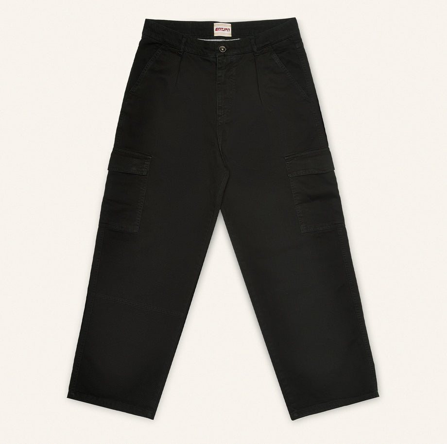 Black-Coloured Cotton Twill Cargo Pant Workwear image