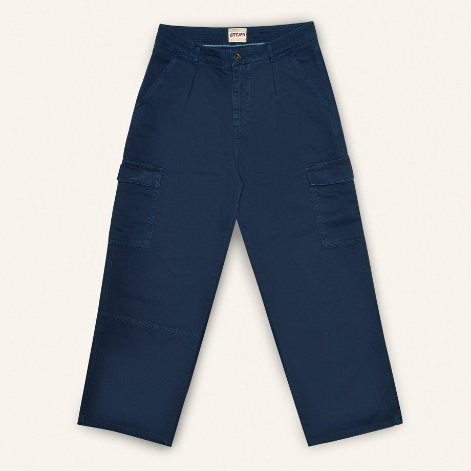Indigo-Coloured Cotton Twill Cargo Pant Workwear image
