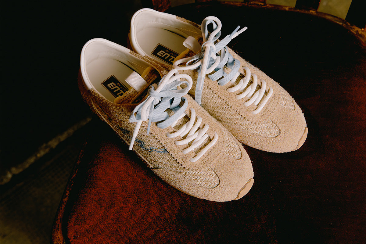 ENTJPN Egg Rocket leather sneakers red clay – Enterprise Japan